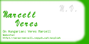 marcell veres business card